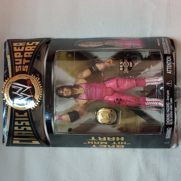 2008 Bret Hit Man Hart Jakks Classic Super Stars WWE
